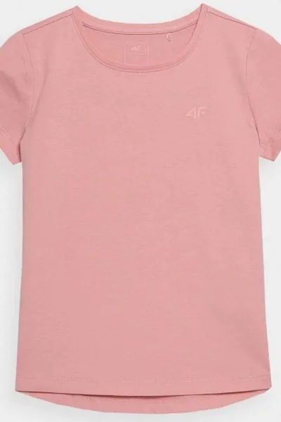 Růžové dětské tričko 4F Jr HJL22-JTSD001 56S