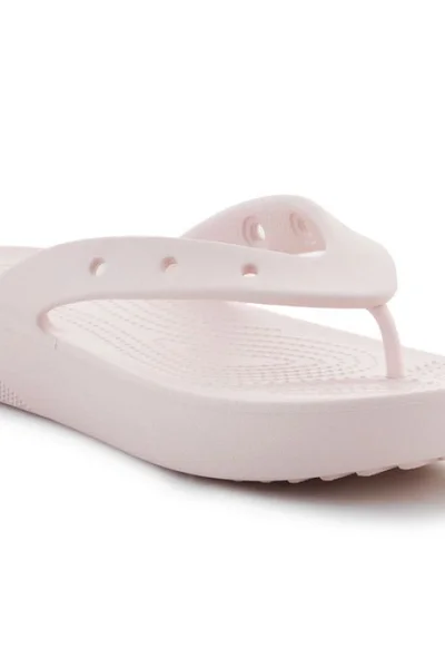 Žabky Crocs Classic Platform Flip růžové