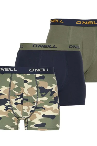 Boxerky O'Neill Camo a Plain pánské - balení 3 ks