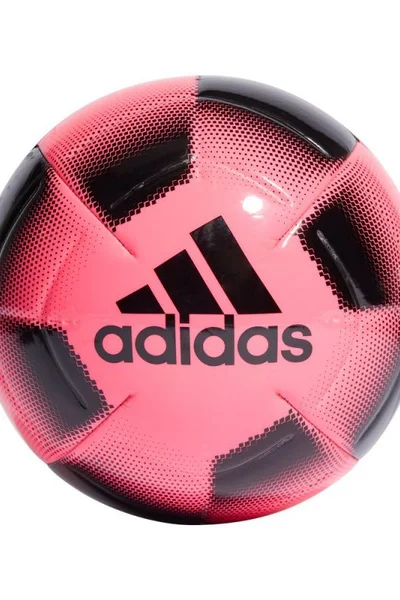 Růžovo-černý fotbalový míč Adidas
