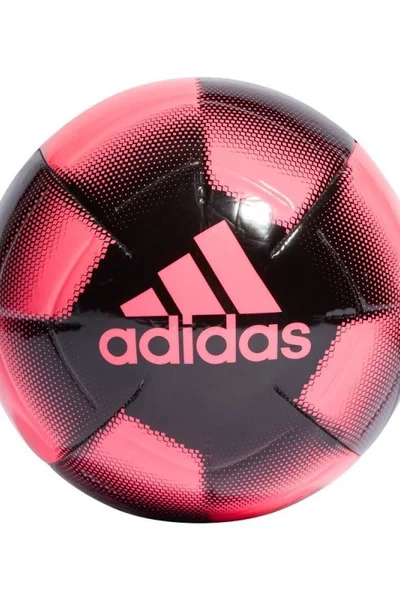 Růžovo-černý fotbalový míč Adidas