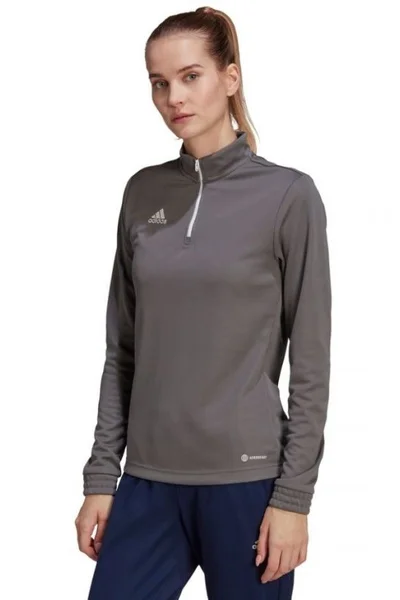 Šedá dámská mikina Adidas Entrada 22 Top Training W H57542