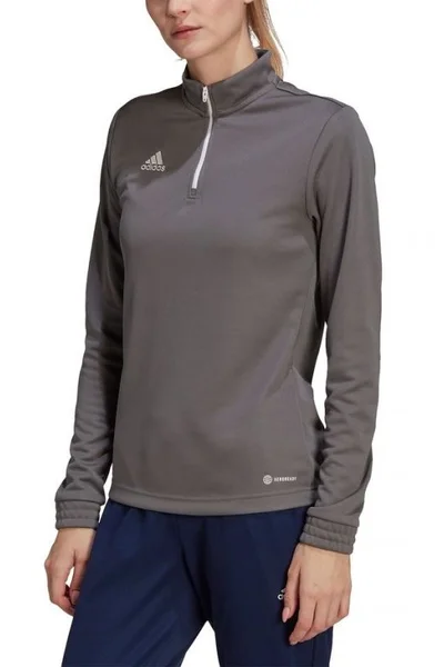 Šedá dámská mikina Adidas Entrada 22 Top Training W H57542