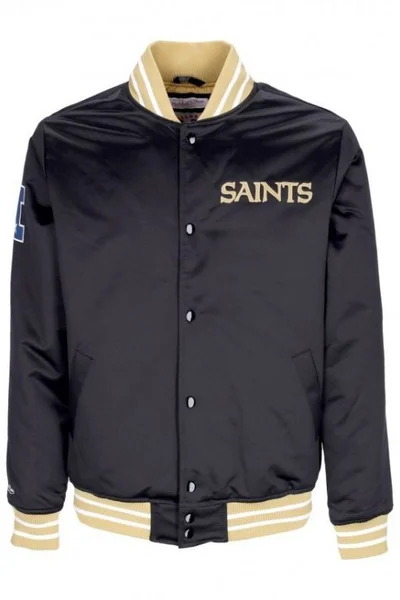 NFL pánská saténová bunda Mitchell & Ness New Orleans Saints