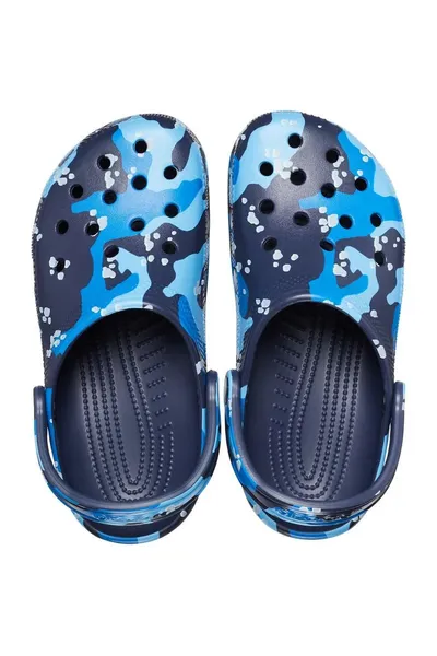 Modré pánské boty Crocs Classic Printed Camo M 206454 4HQ