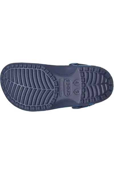 Modré pánské boty Crocs Classic Printed Camo M 206454 4HQ