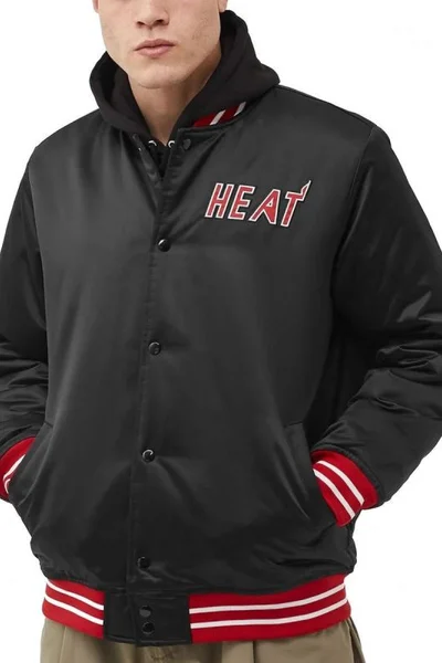 Mitchell & Ness pánská saténová bunda Miami Heat černá