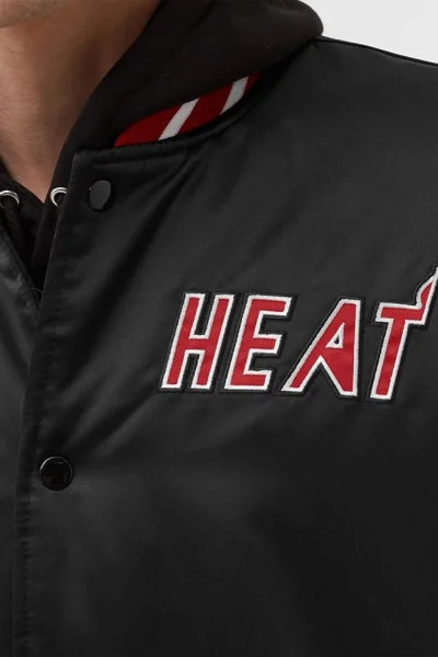 Mitchell & Ness pánská saténová bunda Miami Heat černá