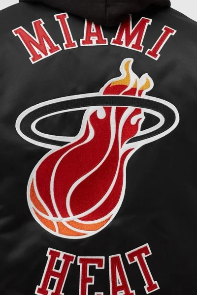 Mitchell & Ness pánská saténová bunda Miami Heat černá