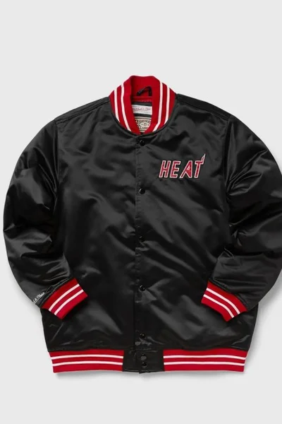 Mitchell & Ness pánská saténová bunda Miami Heat černá