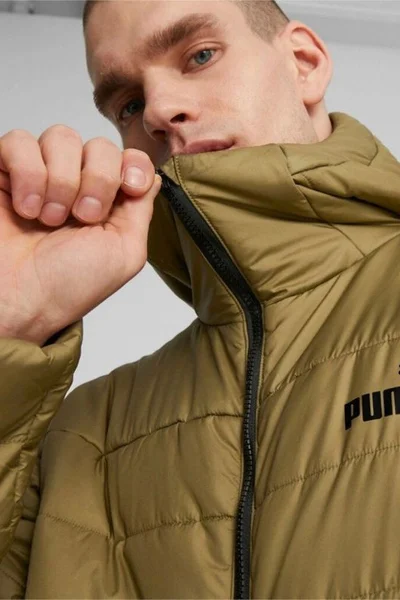 Sportovní pánská bunda Puma s technologií WarmCell hnědá