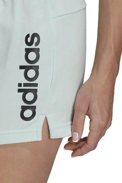 ADIDAS dámské šortky Essentials Slim Logo Shorts W modré