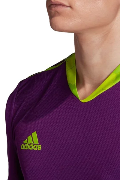 Fialová pánská tréninková mikina Adidas AdiPro 20 GK M FI4194