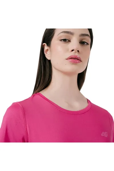 Růžové funkční dámské tričko 4F W H4L22 TSDF352 54S