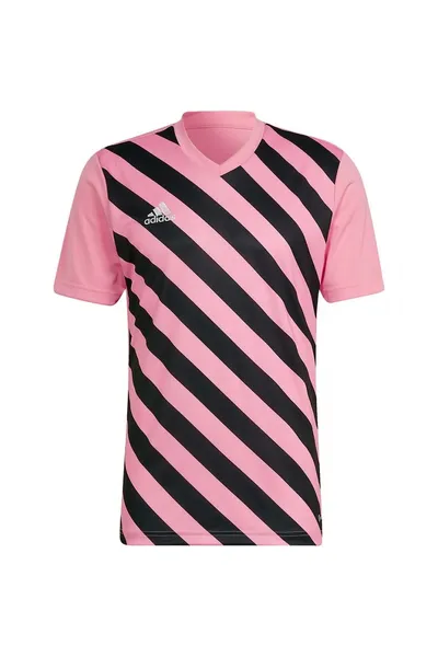 Růžovo-černé pánské tričko Adidas Entrada 22 Graphic Jersey M HC2633