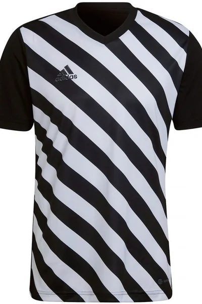 Černobílé pánské tričko Adidas Entrada 22 Graphic Jersey M HF0126