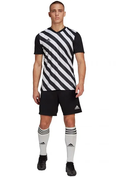 Černobílé pánské tričko Adidas Entrada 22 Graphic Jersey M HF0126