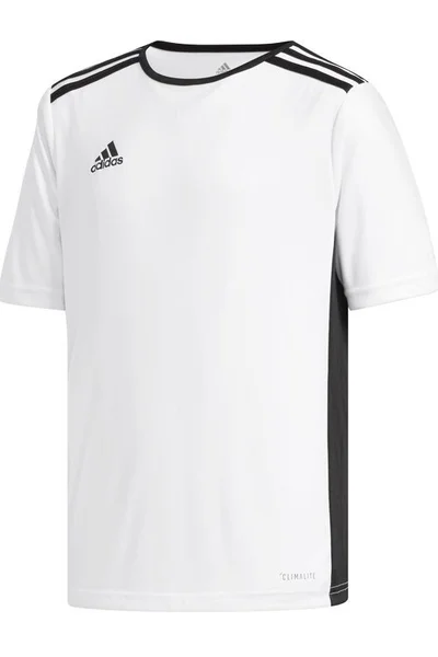 Bílé dětské tričko Adidas Entrada 18 Jr CF1044