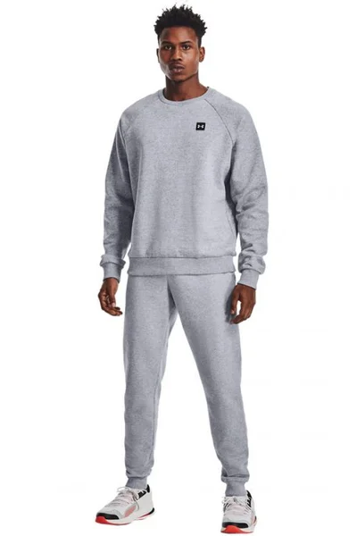 Světle šedé pánské tepláky Under Armour Rival Fleece Jogger M 1357128 011