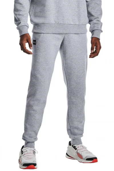 Světle šedé pánské tepláky Under Armour Rival Fleece Jogger M 1357128 011