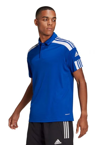 ADIDAS Královská modř fotbalové polo tričko Climalite