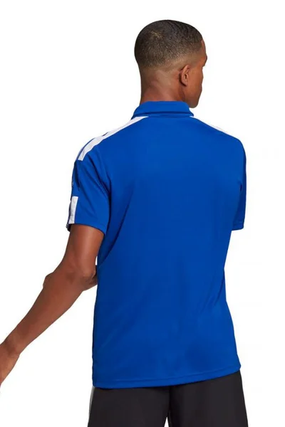 ADIDAS Královská modř fotbalové polo tričko Climalite