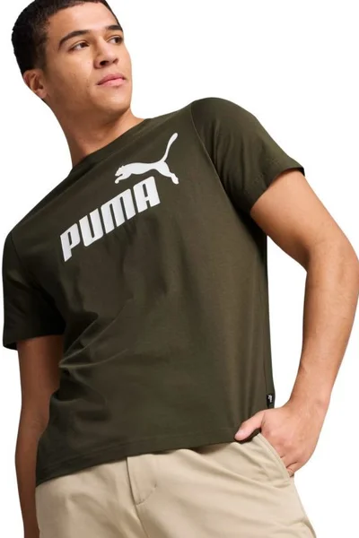 Puma Pánské Tričko Essential Logo Fialové