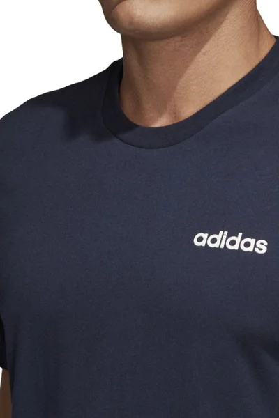 Pánské sportovní tričko adidas Essentials Plain Tee M tmavě modré