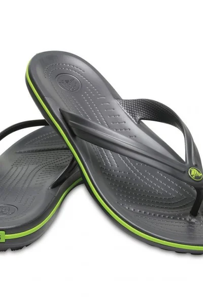 Crocs žabky šedo-zelené Crocband Flip