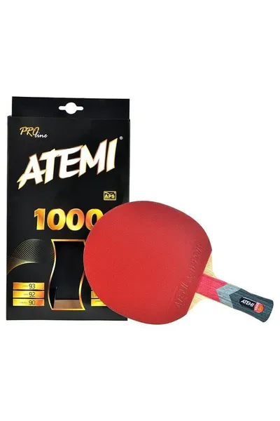 Červená raketa na stolní tenis Atemi 1000