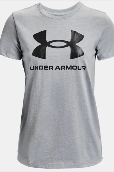 Šedé dámské tričko Under Armour Live Sportstyle Graphic SS W 1356305 016