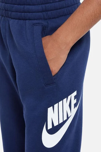 Juniorské tmavě modré tepláky Nike Club Fleece