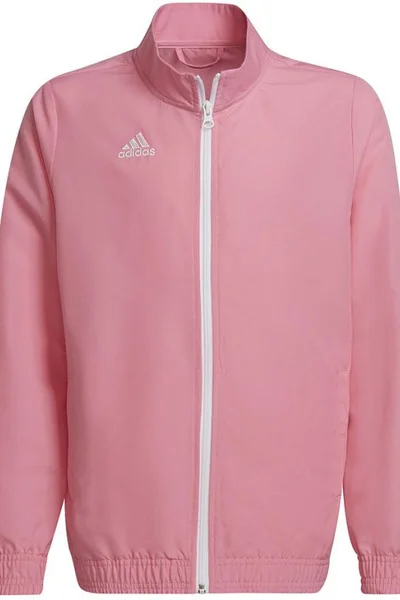 Růžová dětská mikina Adidas Entrada 22 Presentation Jacket Jr HC5037