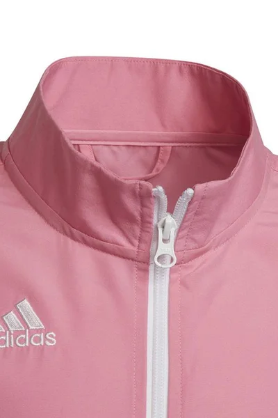 Růžová dětská mikina Adidas Entrada 22 Presentation Jacket Jr HC5037