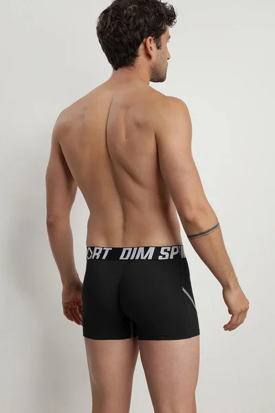 Pánské sportovní boxerky DIM SPORT - 3 ks černá barva