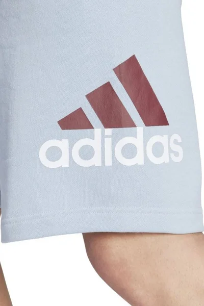 Adidas Pánské Modré Bavlněné Kraťasy s Velkým Logem