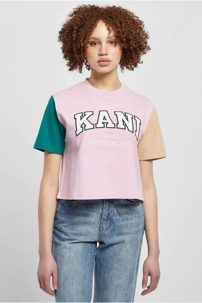 Dámské tričko Karl Kani Serif Crop Block Tee