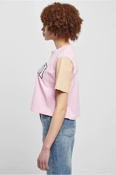 Dámské tričko Karl Kani Serif Crop Block Tee