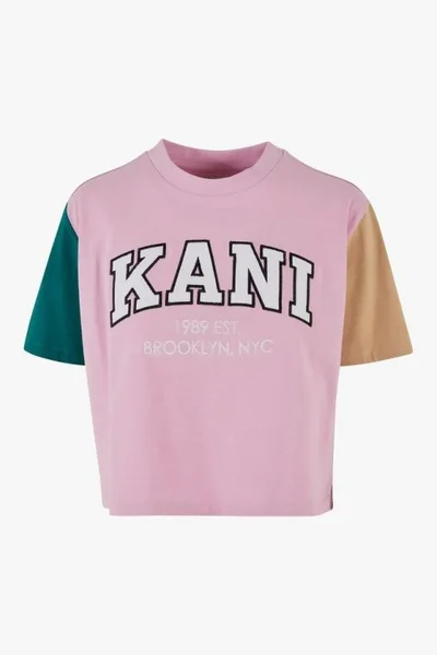 Dámské tričko Karl Kani Serif Crop Block Tee