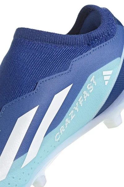 Adidas Dětské Kopačky Bez Šněrování CRAZYFAST Modré