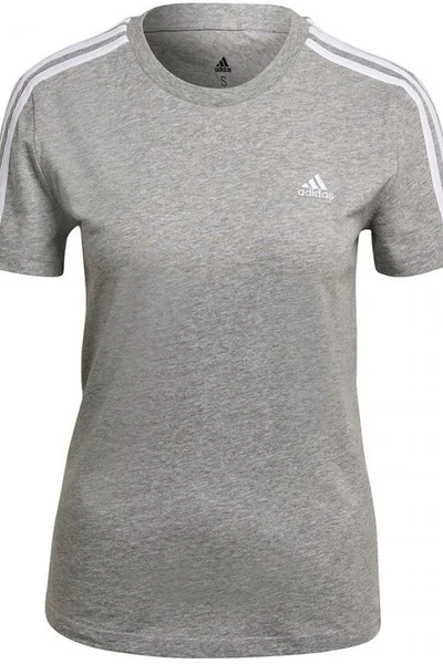 Šedé dámské tričko Adidas Essentials Slim W GL0785