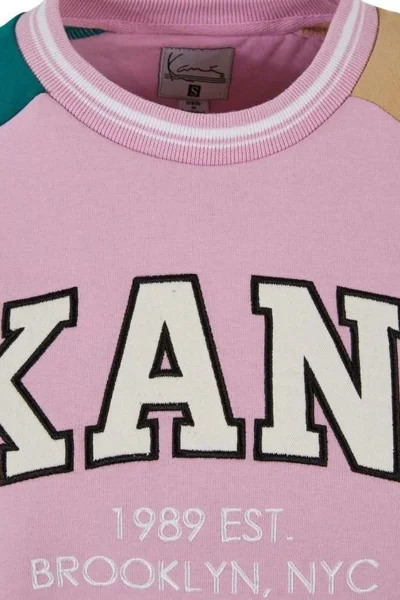 Karl Kani Mikina Serif Block College Crew Neck