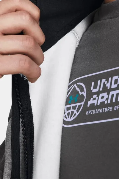 Under Armour Pánská mikina s kapucí - šedá/černá