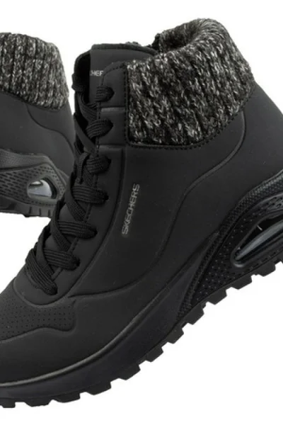 Boty Skechers Uno Rugged Zip - černé sportovní obuv