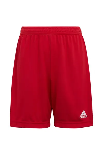 Červené dětské šortky Adidas Entrada 22 Jr H57501