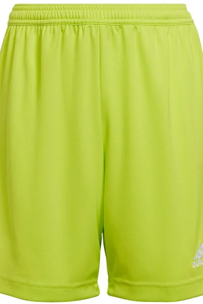 Limetkově zelené dětské šortky Adidas Entrada 22 Jr HC5065