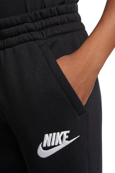 Černé dětské fleecové kalhoty Nike NSW Club Fleece Jogger JR CI2911-010