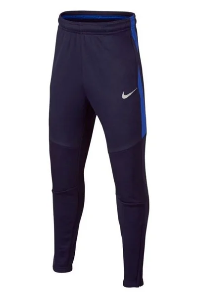 Tmavě modré dětské sportovní kalhoty Nike B Therma SQD Pant KPZ Junior AQ0355-416