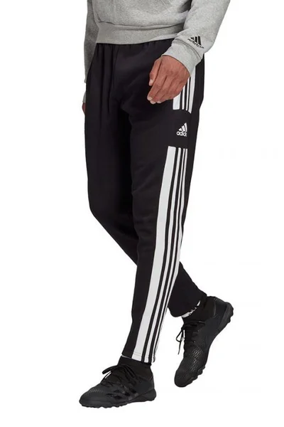 Černobílé pánské fotbalové tepláky Adidas Squadra