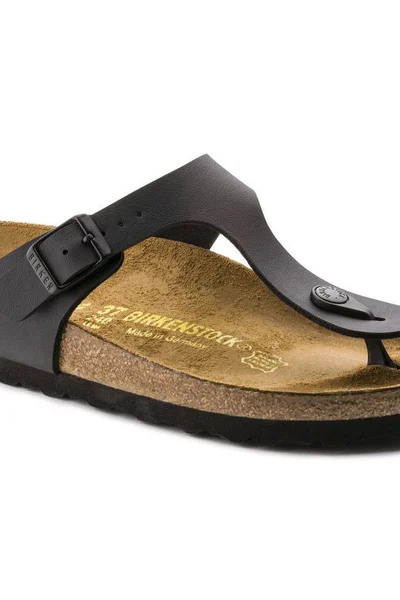 Anatomické žabky Birkenstock Gizeh W černé kůže